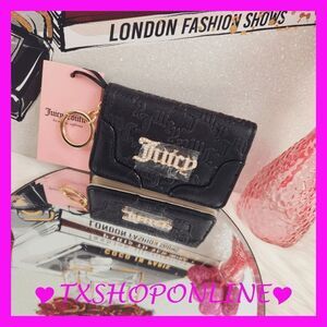 💗🌺 {Juicy Couture} black cardholder wallet 🌺💗NEW